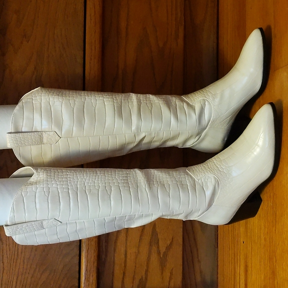 Billini Shoes - Billini Howie Croc Embossed Tall Western Boot